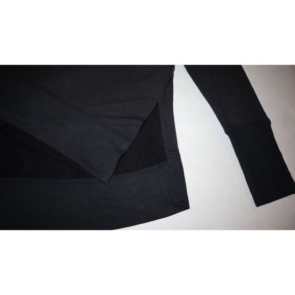 Athleta 870422 Women's Sz Small Black Triumph Crew Neck L/S Sweatshirt $79 - Picture 4 of 12